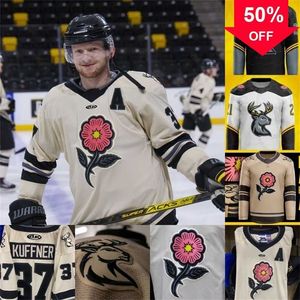 Mag A3740 2022 Iowa Heartlanders Third ECHL Ice Hockey Jersey Ryan Kuffner Fedor Gordeev Luke Nogard Corbin Kaczperski Zach White Hunter Jones Connor