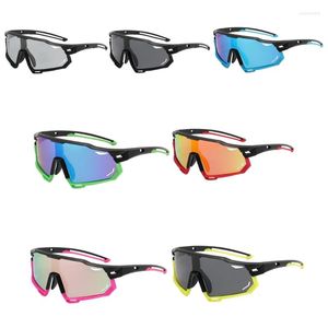 Occhiali da sole polarizzati ciclismo UV400 donna uomo corsa occhiali sportivi leggeri pocromici per baseball