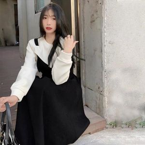 Work Dresses Dress Sets Women Elegant White Irregular Crop Tops Hoodies Korean Style Sexy Spaghetti Strap Black A Line Backless Ins