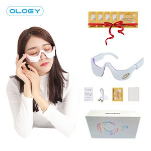 Eye Massager 3D Smart Vibration EMS Micro Current Pulse Compress Eye Massager Wrinkle Reduction Remove Dark Circle Fatigue Relieve 230603