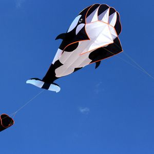 Accessoires de cerf-volant Enfants Killer Whale Kite Toy Outdoor Fun Sport Gift Kite Sailing Flying Outdoor Fun Sports with Flying Long Tail Adultes 230603
