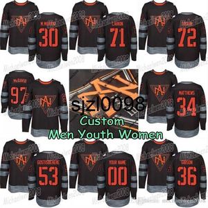 Sj98 Nordamerika 2016 World Cup of Hockey 97 Connor McDavid 44 Morgan Rielly 55 Mark Scheifele 72 Jonathan Drouin Custom Hockey Jersey Herren