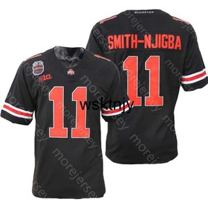 WSK NCAA College Ohio State Buckeyes Football Jersey Jaxon Smith-Njigba Black Size S-3XL все сшитые вышивка