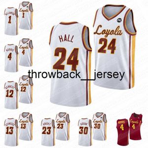 Thr Loyola Ramblers Championship College Basketball Jersey 30 Aher Uguak 1 Lucas Williamson 23 Chris Knight 12 Marquise Kennedy 4 Braden Norris Jerseys