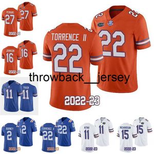 THR College Football Florida Jersey Jean Delance Nick Buchanan Amari Burney Tre'vez Johnson Rashad Torrence II Anthony Richardson Jack Miller III Jerseys