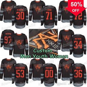 Mag MitNess North America 2016 World Cup of Hockey 97 Connor McDavid 44 Morgan Rielly 55 Mark Scheifele 72 Jonathan Drouin Custom Hockey Jersey Men