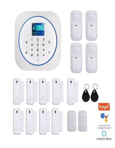 Tuya WiFi GSM Home Alarm System Wireless House Security Alarm With IP Camera Smart Life APP Alexa Google Home Voice Control12972606