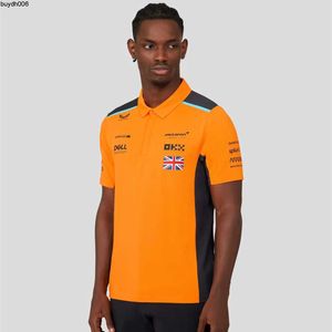 HX8K 2023 Летние мужские футболки с коротким рубашкой футболки F1 Racing Team McLaren Replica Polo Lando Norris Formula 1 Официальный сайт Последний Hot Polos Polo 3d Yu78