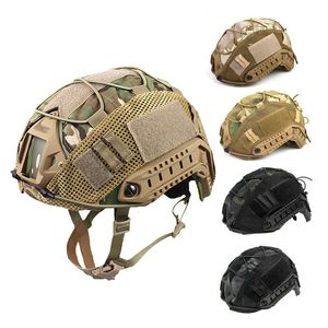 Cycling Helmets Multicam Tactical Helmet Cover Military Hunting Airsoft Paintball CS War Battle Camouflage Cloth for Ops-Core PJ BJ MH Helmet 230603