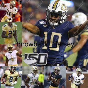 Thr NCAA Georgia Tech Football Jersey Jeff Sims Jahmyr Gibbs Kevin Harris Malachi Carter Kalani Norris Dontae Smith Dylan Leonard Juanyeh Thomas Trad