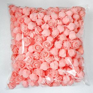 Decorative Flowers 100pcs Wedding Teddy Bear Foam Roses Diy Gift Valentine's Day Present Artificial Year Christmas Home Decoration