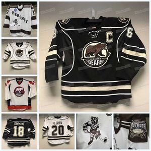 C2604 Mitness Custom Hershey Bears Hockey Jersey Ahl Tobias Geisser Dylan McIlrath Drake Rymsha Michal Kempny Lucas Johansen Kody Clark Ryan