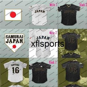 AXFLSP GLAMIT JAPAN SAMURAI 16 SHOHEI OHTANI BLANCA BLANCA BRANCA A 100% Costura das mulheres Juventude de Baseball Custom Baseball