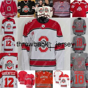 Thr Ohio State Buckeyes Hockey Jersey Ryan Kesler Paul Pooley Dave Caruso R. J. Umberger Ryan Dzingel Zac Dalpe Matt Cassidy Quinn Preston Patrick Guzzo James Marooney