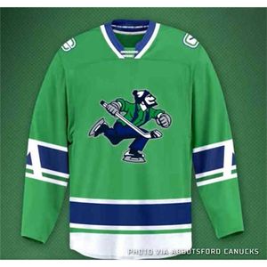 C2604 C202 Johnny Canuck AHL 2021 Custom Hockey Jersey Any Number And Name Mens Womens Youth All Stitched