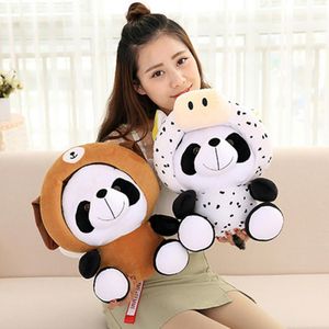 Pluszowe lalki 20 cm 1PC Śliczne panda chińskie zodiake wypchane lalki Zabawne sofa dekoracje sypialni Dekoracja urodzin Prezent Bożego Narodzenia