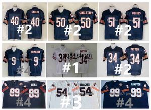 QQ8 Throwback Bearss Football Jersey Devin Hester Jim McMahon Dick Butkus Walter Payton Dick Butkus Mike Ditka Brian Urlacher Richard Dent Gale Sayers Mike Singleta