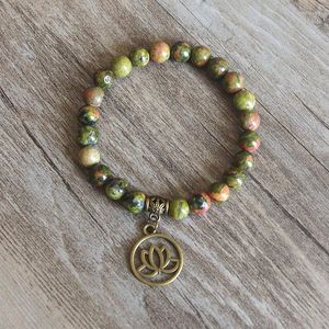 Charm Bracelets Women Men Mala Beads Bracelet Tibetan Buddhism Natural Stone Yoga Healing Prayer Chakra Bangle Jewelry