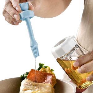 Bakeware Tools Oil Dispenser With Brush Silicone Sauce And Bottle For Family Outdoor Party Picnic BBQ Grill