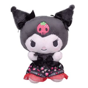 Wholesale super cute strawberry skirt Kuromi plush toys children's games playmates holiday gift room decor