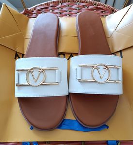Sandali da donna di design di lusso di Parigi Charm Open Toe Designer Shoes Holiday Beach Flats Infradito casual Scarpe da donna di marca Slide 2V Sandali di design di marca francese h