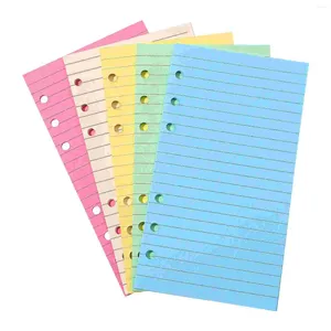 Present Wrap Colorful Loose Leaf Paper Inserts Planner Fillers 6-håls påfyllningar Obs Bokfodrad Journal Notebook