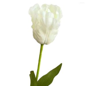 Flores decorativas Tulipa Artificial Simulação Flor Festa Casamento Noiva Decoração Acessórios Jardim Peças Ao Ar Livre