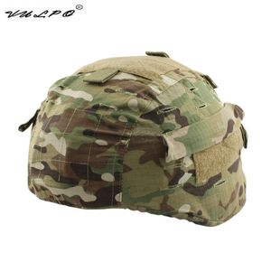 Cykelhjälmar Vulpo Airsoft Tactical Military Helmet Camouflage Cover Mich2000 Hjälm Cover Helmet Hunting Accessories 230603