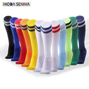 Sports Socks Football Socks Non-slip Long Tube Over The Knee Socks Striped Soccer Socks Compression Stockings Outdoor Sports Gym 230603