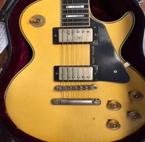 Relíquia Pesada Rara Randy Rhoads 1974 Antique Cream Yellow Electric Guitar Ebony Fretboard Little Pin Bridge One Piece Neck Small D4278196
