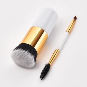 Makeup Brushes Chubby Pier Foundation Brush Eyebrow Comb Spoolie Beauty Essentials Blending Eye For Brushs