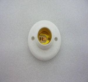 MOQ10 E27 Screw Type Base Lamp Holder Socket Fitting For Lights Bulb Spotlight CFL Halogen Lighting 220V Round Drop Ship8930342