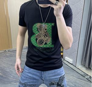 Mens T Shirt Designer For Men Womens Shirts Fashion tshirt Knitted short sleeved T-shirt Casual Summer Short Sleeve Man Tee Woman Clothing FS2432