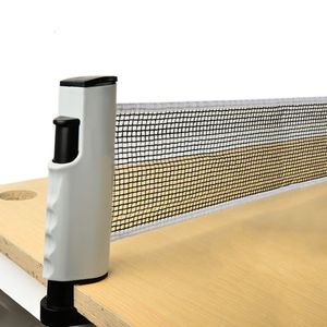 Table Tennis Raquets Portable Table Tennis Net Rack 2M Free Telescopic Ping Pong rack High Quality Plastic 230603