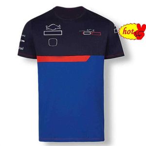 F1 Yarış Sürücü Ekibi Üniforma Araç Fanı Yuvarlak Boyun Üst Dış Mekan Sporları Kısa Kollu T-Shirt Özelleştirme269S 9FY0