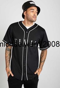 Mi208 46542157 Custom Baseball Blank jersey Button Down Pullover Men Women size S-3XL