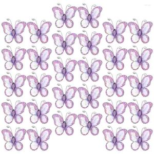 Wallpapers 60pcs Decorative Wall Decor Butterflies Crafts Silk Floral Arrangementsations Wedding Party Decoration