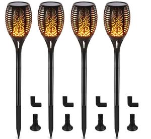 Solar Flame Torch Light Flickering Light Waterproof Garden Decoration Outdoor Lawn Path Yard Patio Floor Lamp