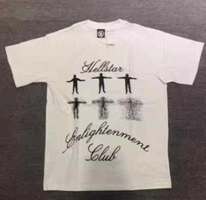 Hellstar qualidade superior 100% algodão camiseta masculina t camisa gráfica camisa feminina oversize branco preto solto t mh