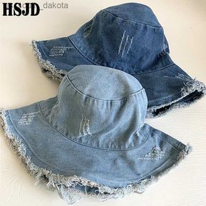 Cotton Dome Top Sun Bucket Hats Solid Panama Women Summer Caps Wide Brim Foldable Outdoor Travel Hat Anti-UV Beach Caps Bonnet L230523