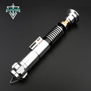 Bastões de luz LED TXQSABER Luke EP6 Neo Pixel Proffie Sabre de luz Skywalker Force Heavy Dueling Sabre Smooth Swing Blaster Laser Sword 230605