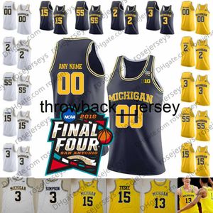 thr Customized Michigan Wolverines #0 David DeJulius 5 Adrien Nunez 21 Franz Wagner 23 Brandon Johns Jr. Men Youth Kid Basketball Jersey 4XL