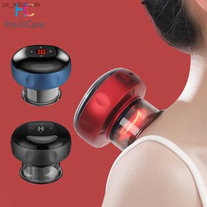 Electric Cupping Therapy Massager with Red Light Therapy Portable Rechargeable Adjustable Cupping Therapy Massage Tool Back Body L230523