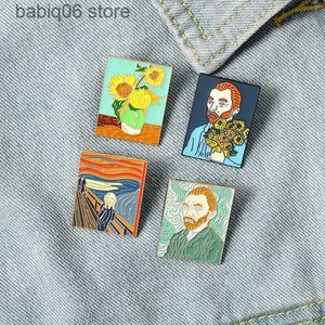 Pins Brooches Creative New Exquisite Design Van Gogh Искусство броши ювелирные ювелирные изделия.