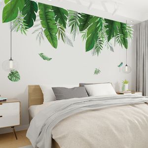 Tropische Pflanzen, Bananenblatt-Wandaufkleber für Wohnzimmer, Schlafzimmer, Hintergrund, Wanddekoration, Vinyl-Wandaufkleber, Heimdekoration, Wandposter