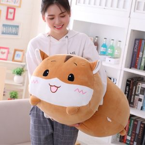 Plush Pillows Cushions 3090CM Animal Cartoon Pillow Cushion Cute Fat Dog Cat Totoro Pig Frog Dino Toy Stuffed Lovely kids Birthyday Gift 230603