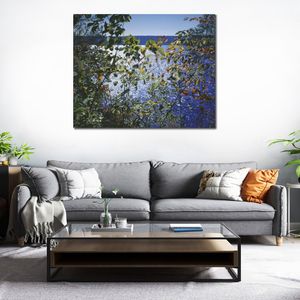 Dipinto a mano Paesaggio realistico Tela Wall Art Dark Autumn Leaves Bella sala da pranzo Decor