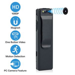 Mini Digital Voice Recorder Camera HD Flashlight Micro Cam Magnetic Motion Detection Loop Recording Black