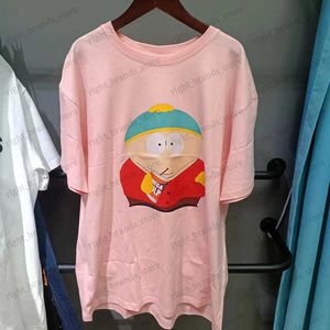 Herren T-Shirts Sommer S-South Park T-Shirt Männer Frauen Rosa Kurzarm Top T-Shirt Hochwertige runde Druck-T-Shirts One Day Ship Out T230605