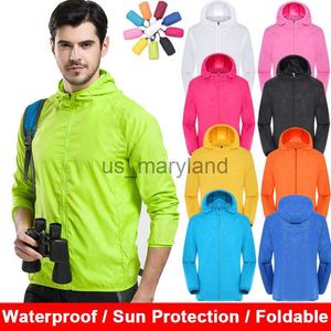 Camisas ao ar livre blusão de secagem rápida masculino feminino jaquetas impermeáveis para homens capa de chuva jaqueta de chuva casaco proteção solar roupas pesca acampamento j230605